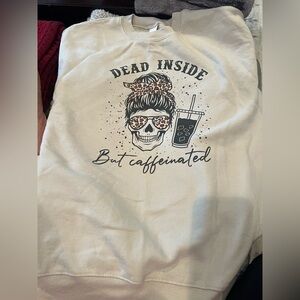 Hanes Cream Graphic Sweatshirt